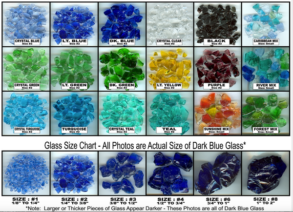 Colors Rocks Magnifying Glass Mixed Color Landscape Glass Rock | BlueStone Supply